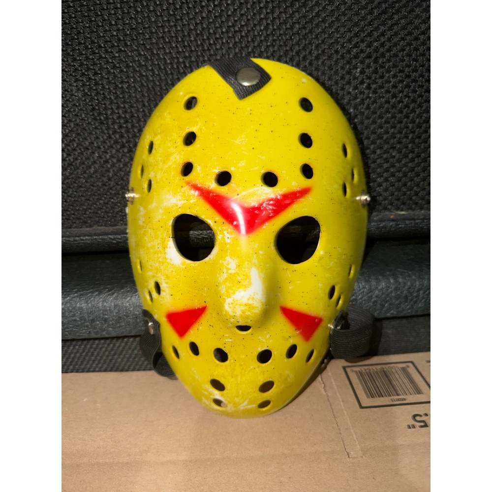 Yellow Jason Voorhees Style Hockey Mask Horror Slasher Cosplay Costume Prop